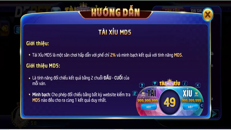 Tài xỉu Debet - Nơi thỏa mãn đam mê dành riêng cho game thủ